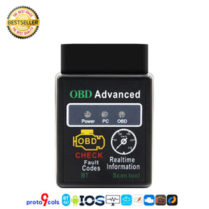 Mini OBD2 Bluetooth 4.0 Code Scanner for Multi-brands CAN-BUS & ELM327 Diagnostic Tool