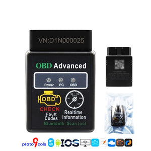Mini OBD2 Bluetooth 4.0 Code Scanner for Multi-brands CAN-BUS & ELM327 Diagnostic Tool