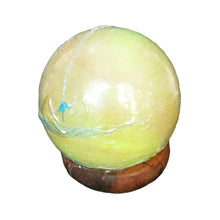 Load image into Gallery viewer, Himalayan Spherical LED Salt Crystal Lamp Natural Negative Ionizer USB Power