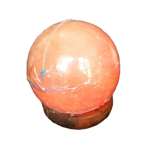 Himalayan Spherical LED Salt Crystal Lamp Natural Negative Ionizer USB Power