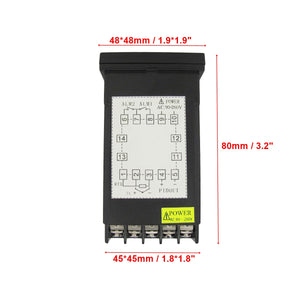 Universal PID Temperature Controller (48*48) with SSR & High Temperature Probe (℃ / ℉)