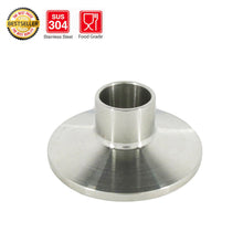 Load image into Gallery viewer, Tri Clamp Stainless Steel SUS 304 Sanitary Weld On Ferrule Size 1/2”- 4”