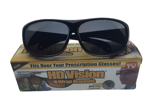 HD Night Vision Sunglasses Wrap around Goggles for Driving （As seen on TV）