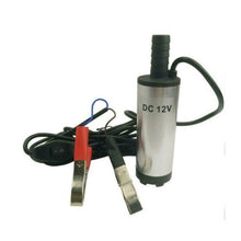 Load image into Gallery viewer, Electric Submersible 12VDC Pump for Fuel Water Tool with Car Clamps or Plug