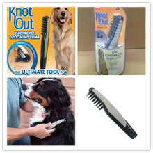Load image into Gallery viewer, Electric Pet Grooming Comb Knot Out Remove Tangles &amp; Knots Hair Trimmer Tool