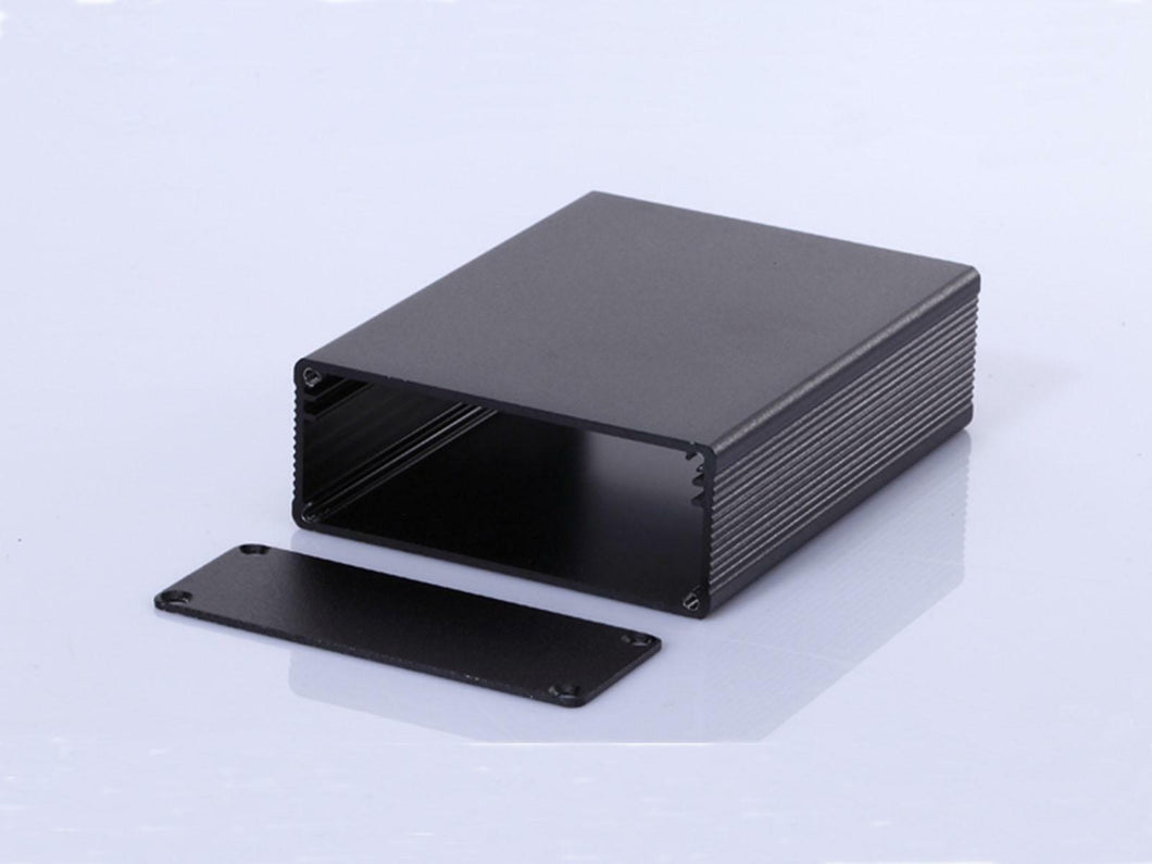 Black Aluminium Extruded Enclosure Box for Electronic PCB, Instrument, DIY Case
