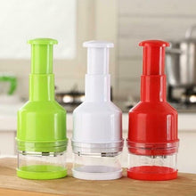 Load image into Gallery viewer, Stainless Steel Onion Garlic Veg Cutter Happy Clap Food Chopping Slicer Tool / Acier inoxydable Oignon Ail Coupe-veg Happy Clap Food Coupeur Outil trancheur
