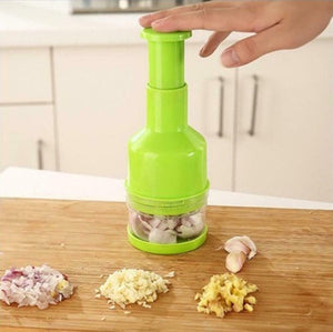 Stainless Steel Onion Garlic Veg Cutter Happy Clap Food Chopping Slicer Tool / Acier inoxydable Oignon Ail Coupe-veg Happy Clap Food Coupeur Outil trancheur