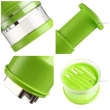 Load image into Gallery viewer, Stainless Steel Onion Garlic Veg Cutter Happy Clap Food Chopping Slicer Tool / Acier inoxydable Oignon Ail Coupe-veg Happy Clap Food Coupeur Outil trancheur