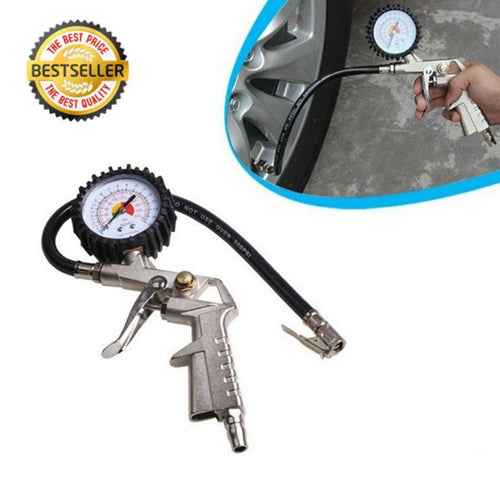 Car Truck Air Tire Pressure Inflator Dial Gauge Dial Meter Vehicle Tester