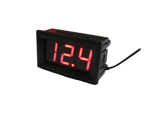 Digital Red LED Motor Voltage Gauge with Loop Power for Input 5 – 120 VDC