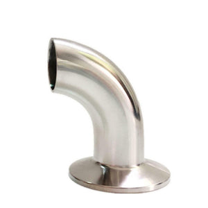 Stainless Steel 304 Tri-clamp Sanitary 90°Elbow w Weld Ends & Tri Clamp (1 ~ 4")