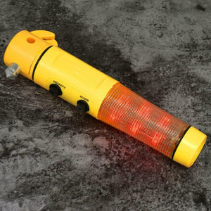 Car Emergency Beacon Light with Torch Glass Breaker Belt Cutter & Magnet