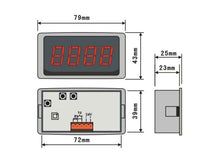 Load image into Gallery viewer, Digital DC Temperature Meter with Universal Sensors Inputs (EGT Gauge)