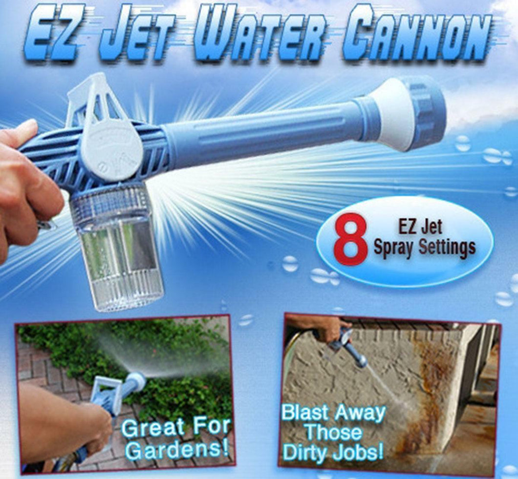 EZ Jet Water Cannon 8-in1 Multi-Function Turbo Water Spray with Soap Dispenser