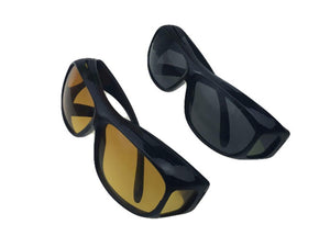 HD Night Vision Sunglasses Wrap around Goggles for Driving （As seen on TV）