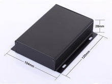 Load image into Gallery viewer, Black Aluminium Enclosure Box for Electronic PCB, Instruments (95/120*104*28mm)