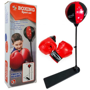 Kids Boxing Punching Ball Set with Gloves Stree Buster