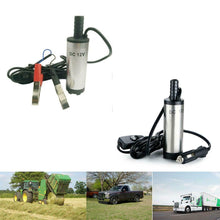 Load image into Gallery viewer, Electric Submersible 12VDC Pump for Fuel Water Tool with Car Clamps or Plug