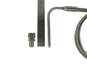 Temperature Sensors J Type EGT for Exhaust Gas with 90° Bend Probe &1/8" NPT