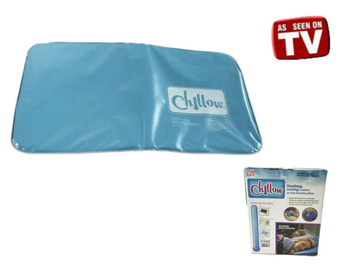 Chillow Cooling Pillow Therapy Insert Sleeping Aid Pad Mat Muscle Relief Pillow