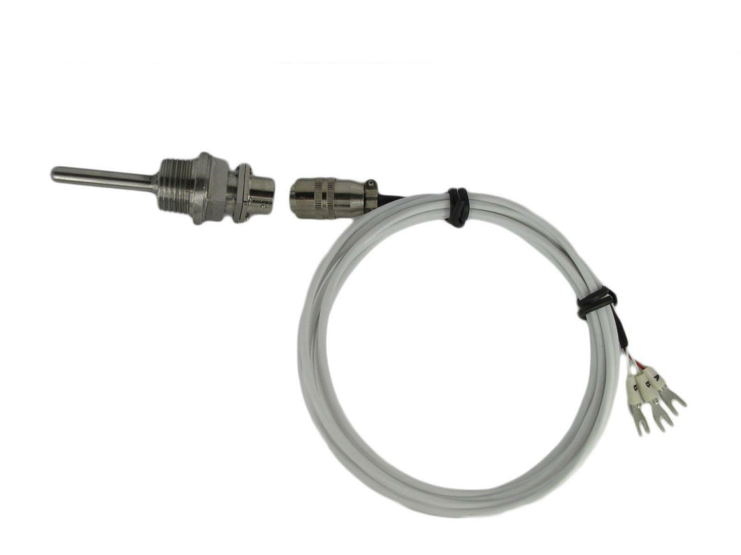 Temperature Sensors RTD PT100 1.5”L 1/2”NPT Threads,Telfon Cable & Detachable Connector