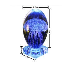 Load image into Gallery viewer, Jellyfish Crystal Lamp Glow  Multicolor LED in the Dark Night Light
