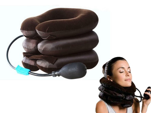 New Neck Pillow Inflatable Air Cushion Neck Pain Reliefer Rest Supports for Travel & Home