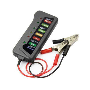 12V Auto Battery Tester Alternator 6 LED for Car Motorcyle Diagnostic Tool