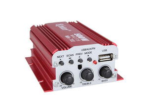 2 Channel Audio Amplifier Hi-Fi USB MP3 FM MA-700 500W For Car or Home