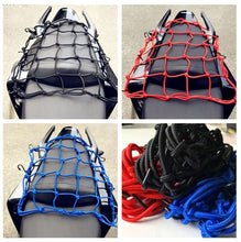 Load image into Gallery viewer, Universal Motorcycle Hold Down Helmet Cargo Luggage Mesh Net Bungee 40x40mm