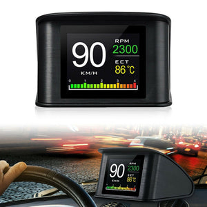 Multi-Function Car OBD2 Digital Meter Head Up Display Speedometer / Compteur de HUD numérique OBD2 de voiture multifonctions