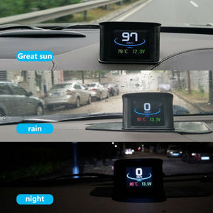 Multi-Function Car OBD2 Digital Meter Head Up Display Speedometer / Compteur de HUD numérique OBD2 de voiture multifonctions