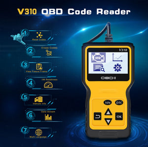 V310 ODB2 Multi-brands Car Auto Diagnostic Scanner Code Reader DTC Scan Tool