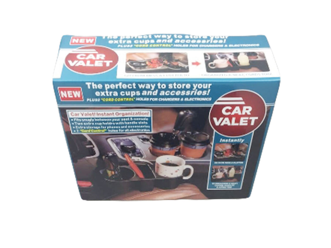 New Car Valet Instant Organization,2 Extra Cup Holders & Storage As Seen on TV