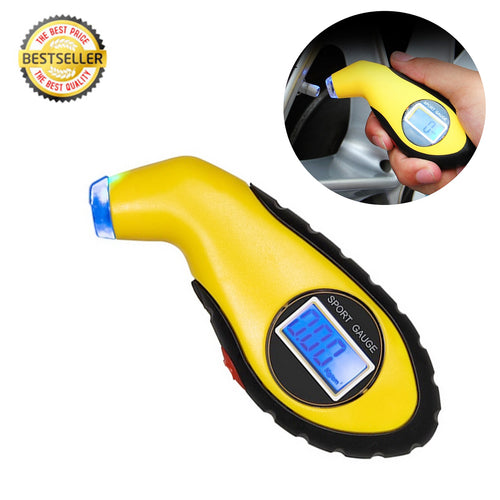 Digital Pressure LCD Gauge Tire Pressure Tester For Car Truck Motorbike