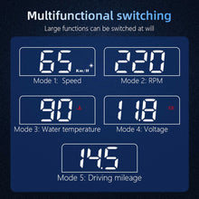 Load image into Gallery viewer, Car Head Up Display OBD2 Speedometer Warning System Dashboard Projector