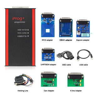 Iprog + Pro V85 Programmer wit h Adapters IMMO Mileage Airbag Reset Tool