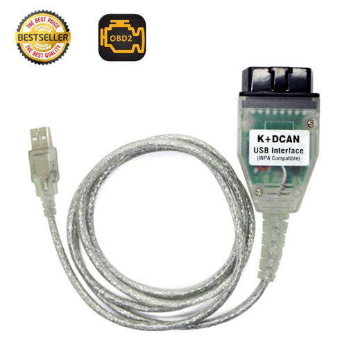 INPA K+DCAN For BMW OBD2 USB Interface Cable Diagnostic Tools EDIABAS NCS EXPERT