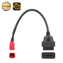 Load image into Gallery viewer, OBD2 Cable For Honda Motorcycle 6 Pin to 16 pin Plug Adapter Diagnostic Cable