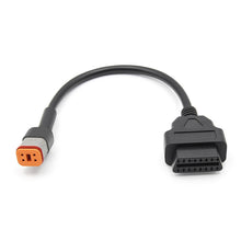 Load image into Gallery viewer, OBD2 Diagnostic Cable For Harley Davidson Motorcycle 4 Pin to 16 Pin Adapter