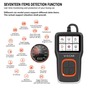 Viecar VP101 OBD2 EOBD Car Truck Diagnostic Scanners Tools Code Readers