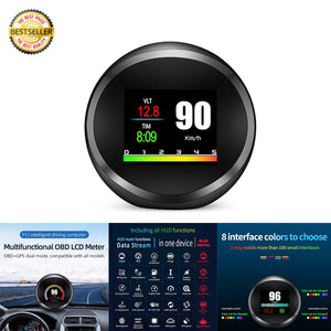 Universal Car OBD2 GPS Head Up Display Smart Digital Gauge Display Alarm System