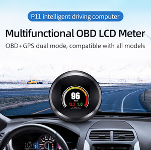 Universal Car OBD2 GPS Head Up Display Smart Digital Gauge Display Alarm System