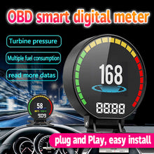 Load image into Gallery viewer, Universal Car OBD Smart Head Up Display HUD Digital Gauge with Alarm
