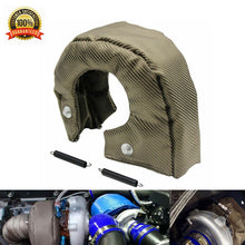 Load image into Gallery viewer, Titanium Color Turbo T4 Blanket Heat Shield Turbocharger Cover Wrap