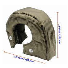 Load image into Gallery viewer, Titanium Color Turbo T4 Blanket Heat Shield Turbocharger Cover Wrap