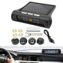 Load image into Gallery viewer, Wireless Solar TPMS LCD Car Tire Pressure Monitoring System &amp; 4 External Sensors