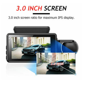 Car HD 1080P Dash Cam Video Recorder with Front and Inside Camera & G-Sensor