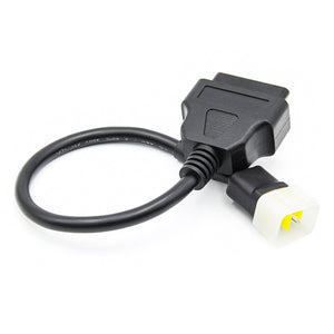 Diagnostic OBD2 Cable For Delphy Motorcycle 6 Pin to 16 pin Plug Adapter